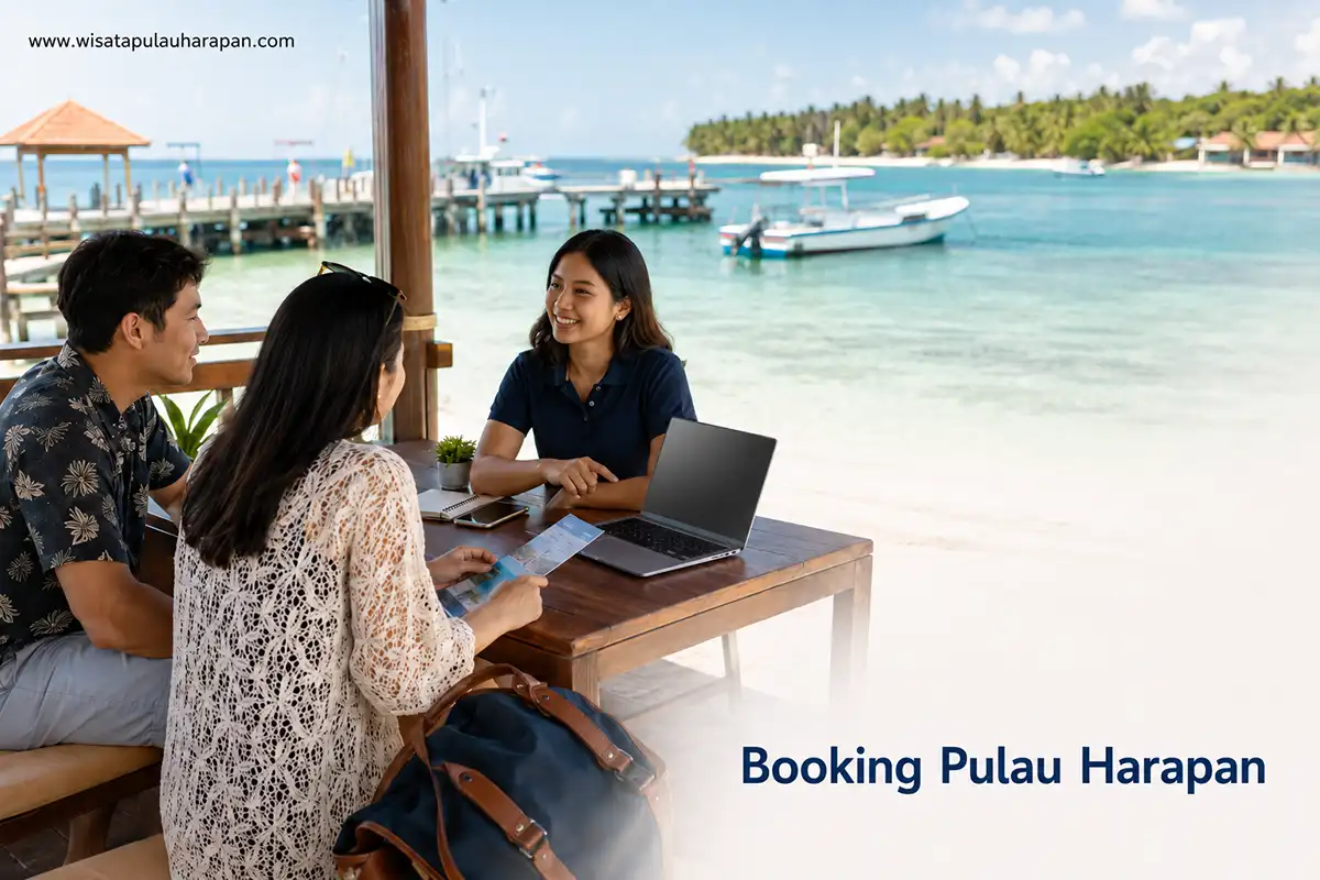 Form booking Pulau Harapan untuk reservasi paket wisata